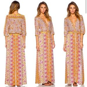 Spell and the Gypsy Boho Blossom gown in saffron